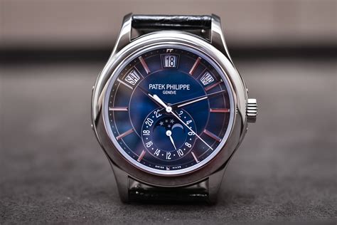 patek philippe 5205g blue dial|Patek Philippe annual calendar 5205g.